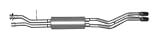 Gibson 612000 Stainless Steel Dual Exhaust System
