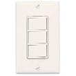 Air King AKS3 Rocker Style 3-Function Switch, White