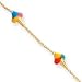14k Enameled Ice Cream Cone Link Bracelet title=