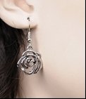 Improving Lifestyles Open Metal Flower Earrings Piereced