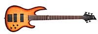 ESP LTD Standard B155 5 String Bass Guitar   Amber Sunburst  Flame Maple