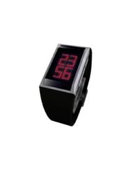 Lexon Mazz LED Digital Watch, Red