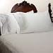 Homespell Egyptian Cotton 400 Thread Count 3 - Pc Sateen Stripe Duvet Cover White (Queen)