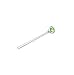 Sterling Silver Lt Green Stone Nose Stud - 1.8 mm Straight - Sold as a Pair