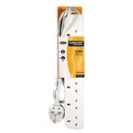 105767: Belkin E-Series 6 Socket 1 Metre SurgeStrip (F9E600UK1M)