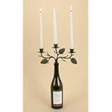 Wine Bottle Candelabra Pine Cone Candler Holder