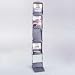 Safco 4132GR Portable folding double-sided 6-pocket literature display, steel, metallic gray