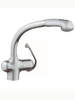 GROHE 33 759 SD0 Ladylux Plus Pull-out Kitchen Faucet, Stainless Steel