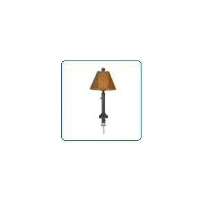 Tahiti Bronze Umbrella Table Lamp With Walnut Shade by Patio Living