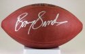 Barry Sanders Hand Signed Autographed Detroit Lions Full Size Official Wilson Duke NFL Football w/ Photo of Signing