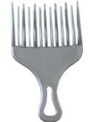 Large grey/silver afro detangling comb