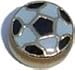 Soccer Ball Floating Charm for Heart Lockets