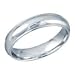 14kt White Gold Comfort Fit Milgrain Wedding Band, 5mm (Size 8)