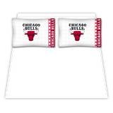Sports Coverage 02MFSHS2BULQUEN NBA Chicago Bulls Micro Fiber Queen Bed Sheet Set
