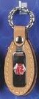Emerg Alert Medical Alert Emergency ID Leather Tab Keychain - "Anti-Coagulants"