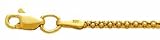 14k Gold Popcorn Chain-2.0mm 16 , 18 , 20 or 24 IN