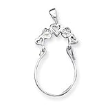 Sterling Silver Heart Charm Holder