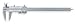 Westward 4KU78 Vernier Caliper, 0-8 In, 1.9 In D