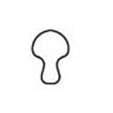 Daltile Passaggio Nocino 2 x 2 Counter Rail Corner