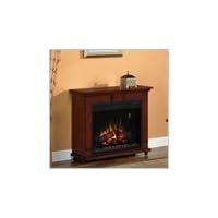 Chimney Free 23RM9069-C233 Roller Blade Rolling Mantel Electric Fireplace, Cherry