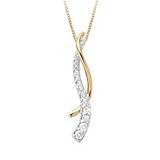 10kt. Two-tone Gold, 1/4 ct.tw. Journey Diamond Pendant