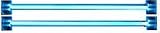 Mod Kit, Dual Cold Cathode Fluorescent Tube, Blue, 4 * (2 x 4 Tubes & 1 Power Inverter)