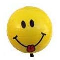 Smiley Tongue Out Antenna Ball Topper