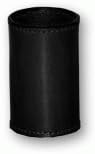 Leather Coin Cylinder (Black, Dollar Size)
