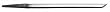 GROBET CARBON STEEL GRAVER ONGLETTE GRAVER # 4 2.54MM THICK