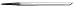 GROBET CARBON STEEL GRAVER ONGLETTE GRAVER # 4 2.54MM THICK
