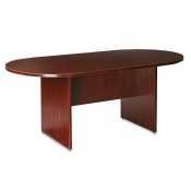 Oval Conference Table, 72 x 36 x 29-1/2, Mahogany (LLR87272) Category: Office Side Meeting Room Tables