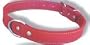 16" inch Red Leather dog collar - one of our dog collars in leather