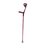 Drive Medical Euro-Style Lightweight Aluminum Forearm Crutch for Adult, Red - 1 Pair