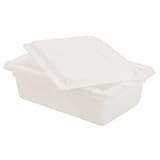Food Storage Container 3.5-gallon Polycarbonate, White. Ea