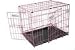Economy folding dog crate - PINK - 24ins - lightweight