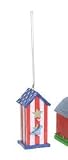 Patriotic Birdhouse Christmas Ornament