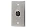 Monoprice 107396 XLR Female 3 -Pin One-Port Zinc Alloy Wall Plate Silver