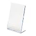 deflect-o Superior Image L-Frame Base Slanted Desktop Sign Holder, Plastic, 4 x 6 Inches (590401)