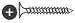 Drywall Screws - 300F 6X1-1/4In. Ph Fine Dw Screw