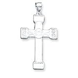 Sterling Silver Celtic & Iona Cross Pendant with 20 Inch Sterling Silver Chain