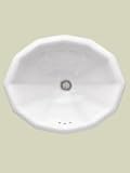 IMAGE OF St. Thomas Creations 1018.000.01 Tuscan Oval Self-Rimming Lavatory Sink with Overflow, White Finish. Drain stopper not included.