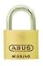55/40 - ABUS Economy Solid Brass Padlock, keyed-different