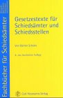 Gesetzestexte für Schiedsämter und Schiedsstellen: Auszüge aus: StGB, JGG, StPO, BGB, ZPO, EGZPO, BRAGO. Sowie vollständige Texte von: Gesetz zur Förderung ... Sachverständigen, Betriebskostenverordnung