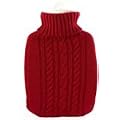 Hugo Frosch W�rmflasche Klassik 1,8 Ltr. mit Strickbezug rot