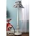 PoshTots - L45f-be shabby white audrey floor lamp; cl-4 b/w dame Image