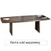 Basyx Boat Shaped Base For Conference Table, 27H, Walnut