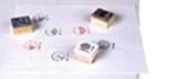 STAMP SET FRACTION CIRCLE 6/PK