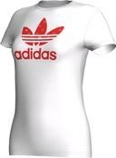 Adidas Damen T-Shirt Trefoil, running white/core energy s12, 42, X33492 Preisvergleich