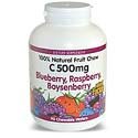 C-500mg Natural Fruit Chews - Berry, 180 chewable
