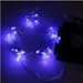 E-Age Battery Operated 20 LED String Lights on Silver Wire 7ft Long. For Use in Floral Arrangements Party, Wedding Decorating and More (Blue)